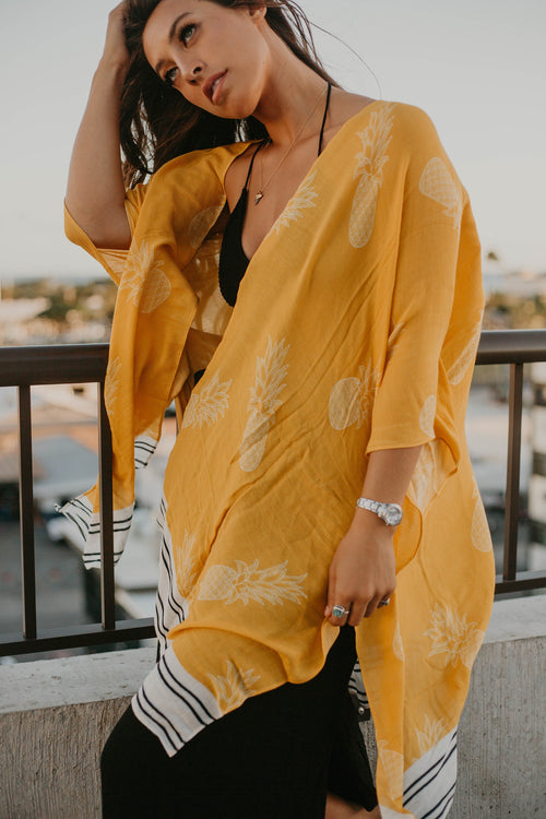 Pineapple Yellow Kimono
