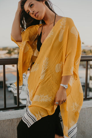 Bird of Paradise Light Square Women's Scarf