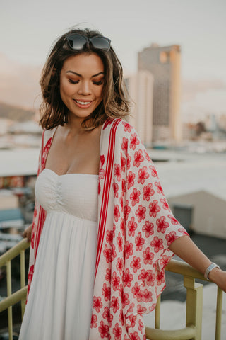 Bird of Paradise Light Square Women's Scarf