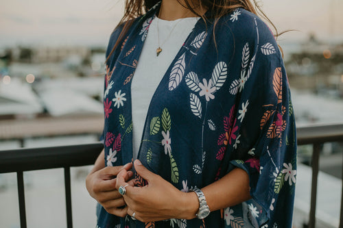 Gardenia Blue Kimono