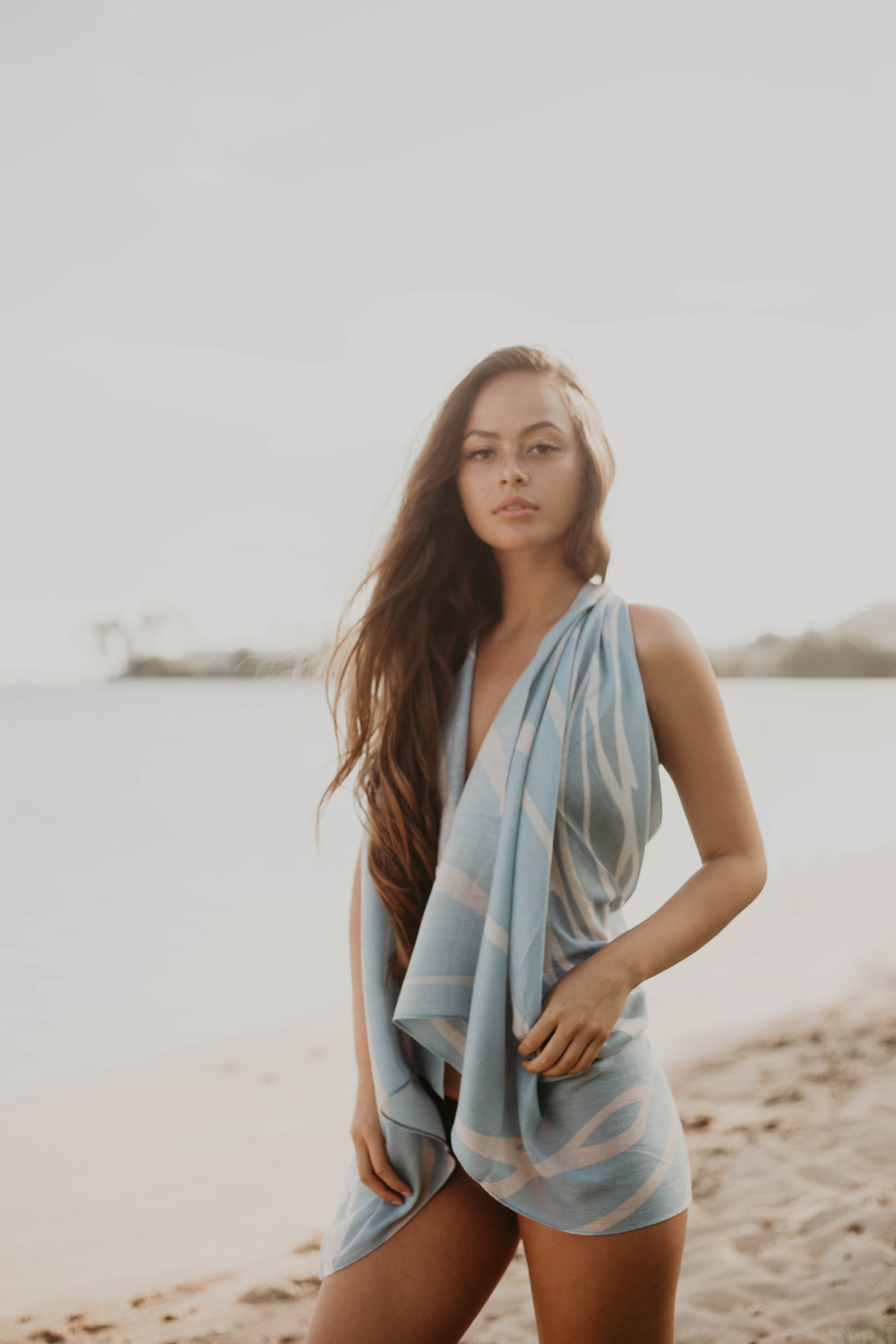 Ulu Blue/Beige Women's Scarf