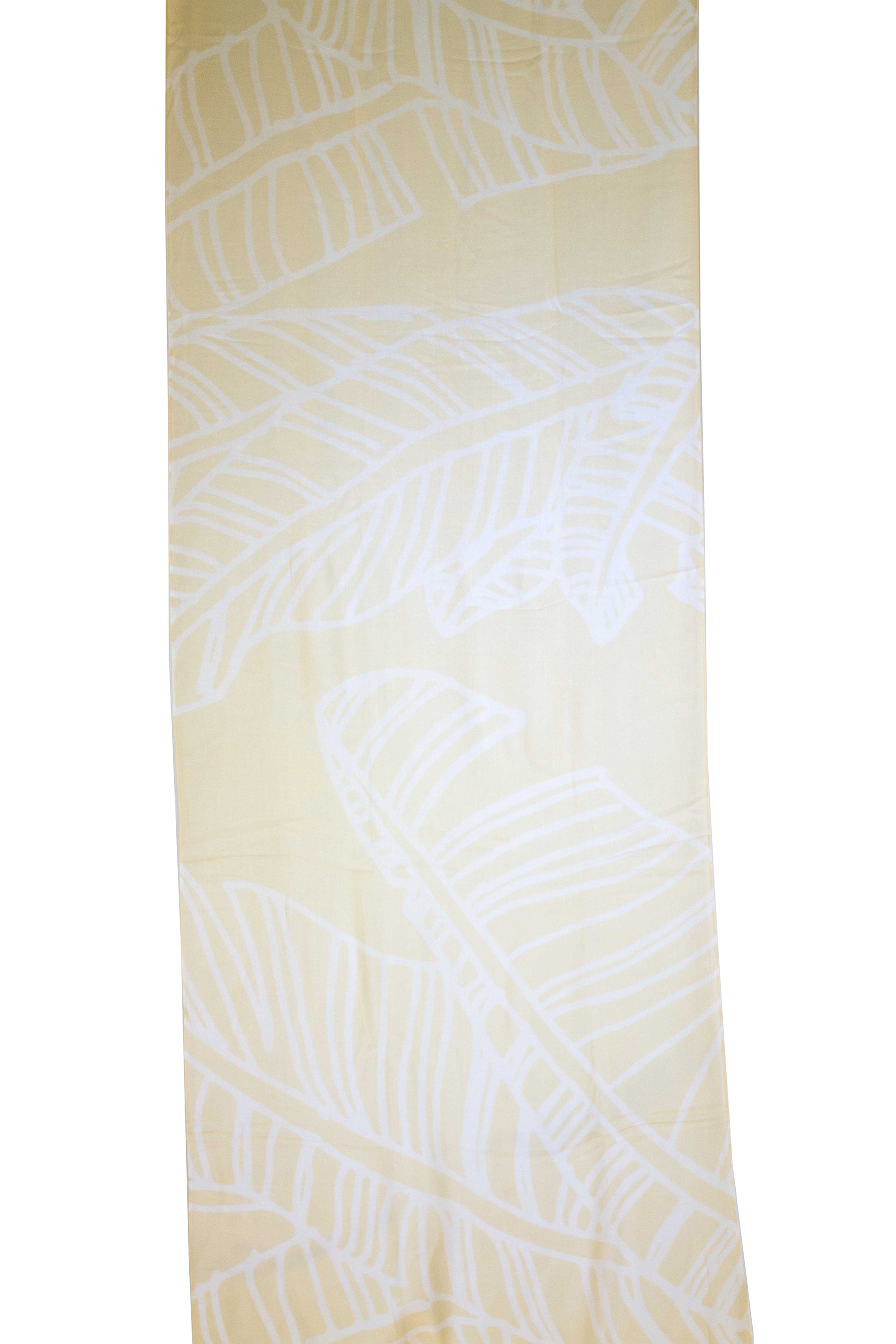 Mai'a White/Pineapple Yellow Women's Scarf