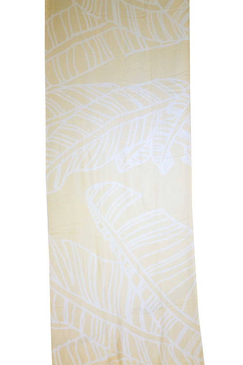 Mai'a White/Pineapple Yellow Women's Scarf