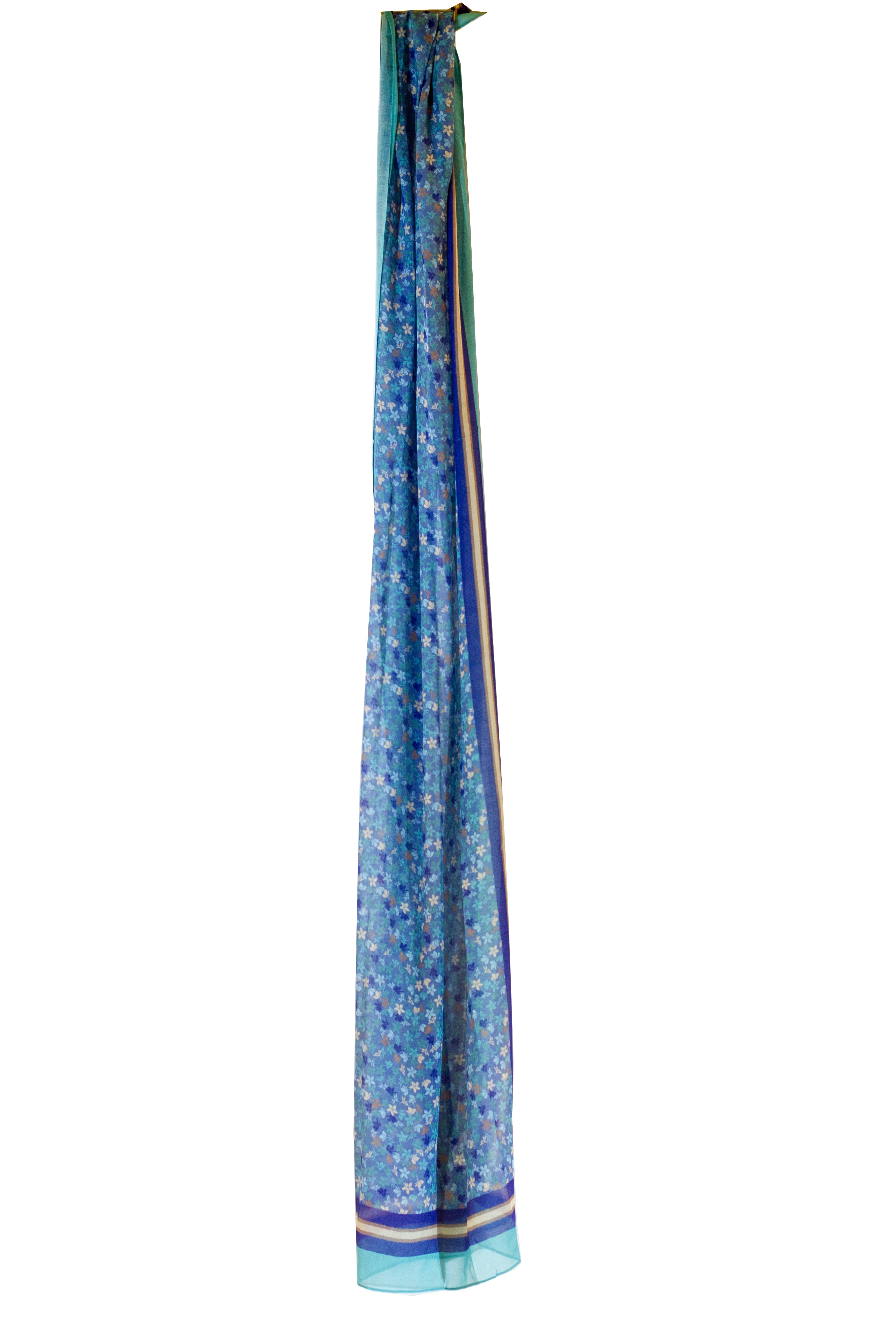 Plumeria Aqua Women's Scarf