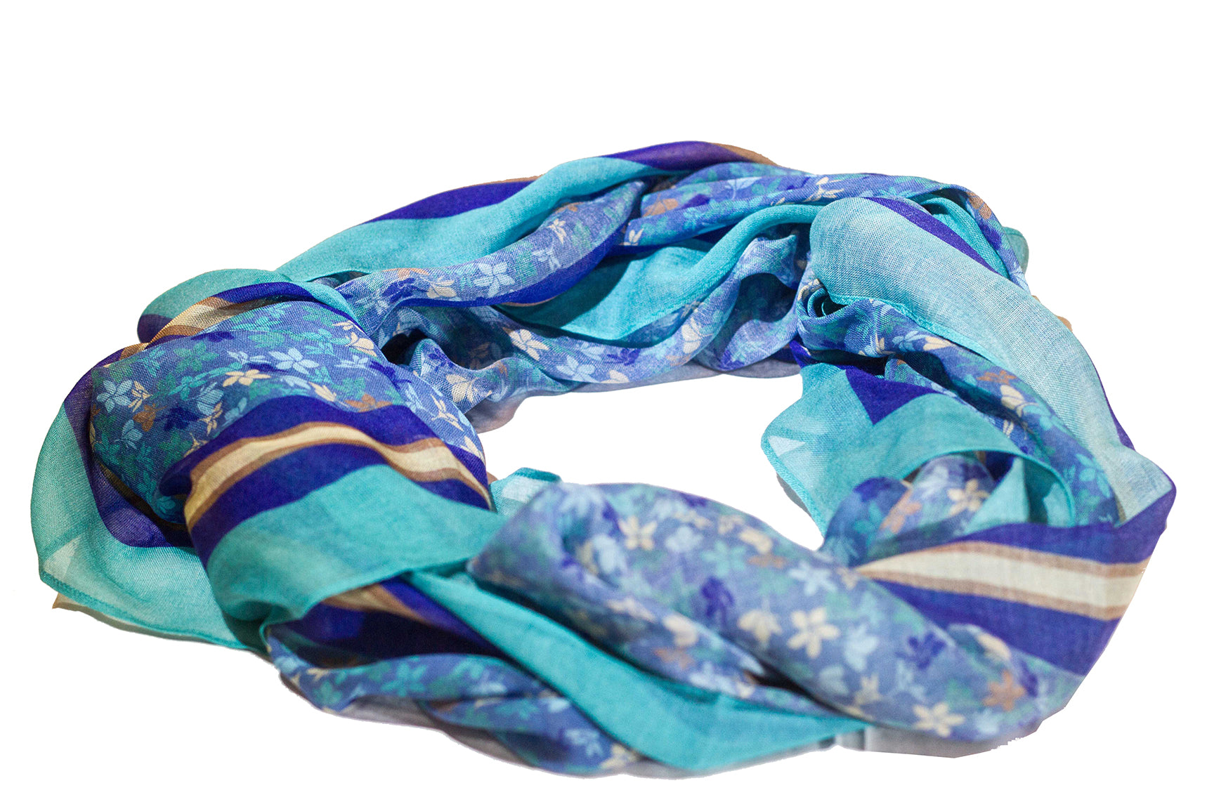 Plumeria Aqua Women's Scarf