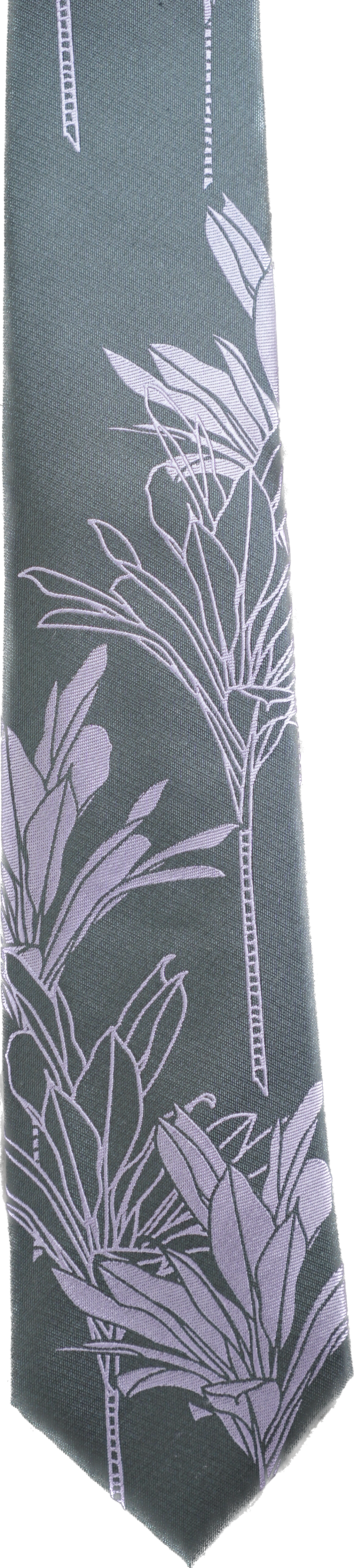 Ti Plant Black/Purple Modern Necktie