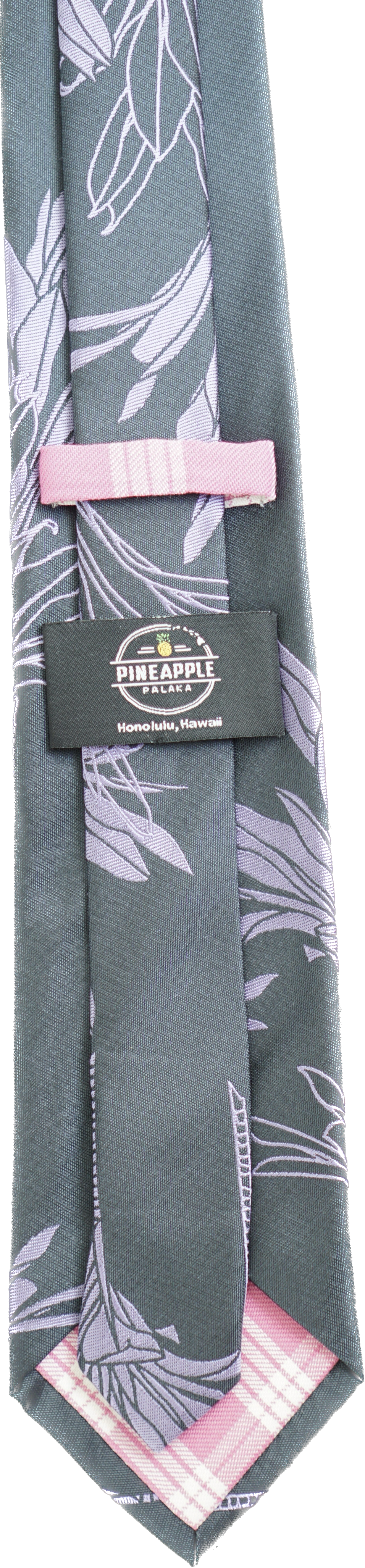 Ti Plant Black/Purple Modern Necktie