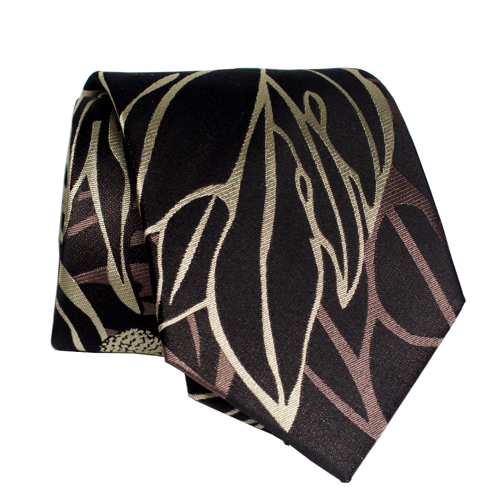 Ulu Black Modern Necktie