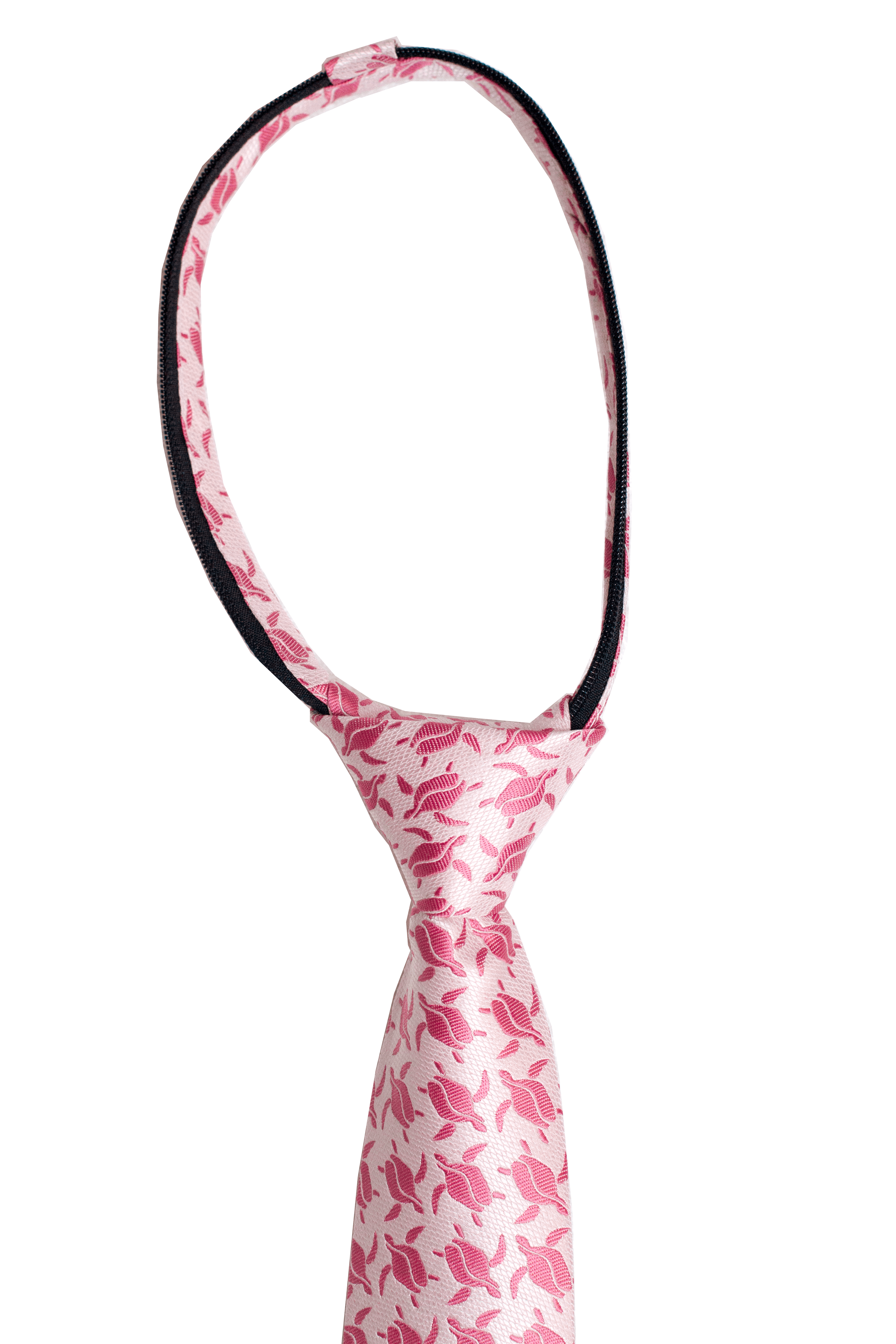 Honu Pink Kids Zipper Necktie