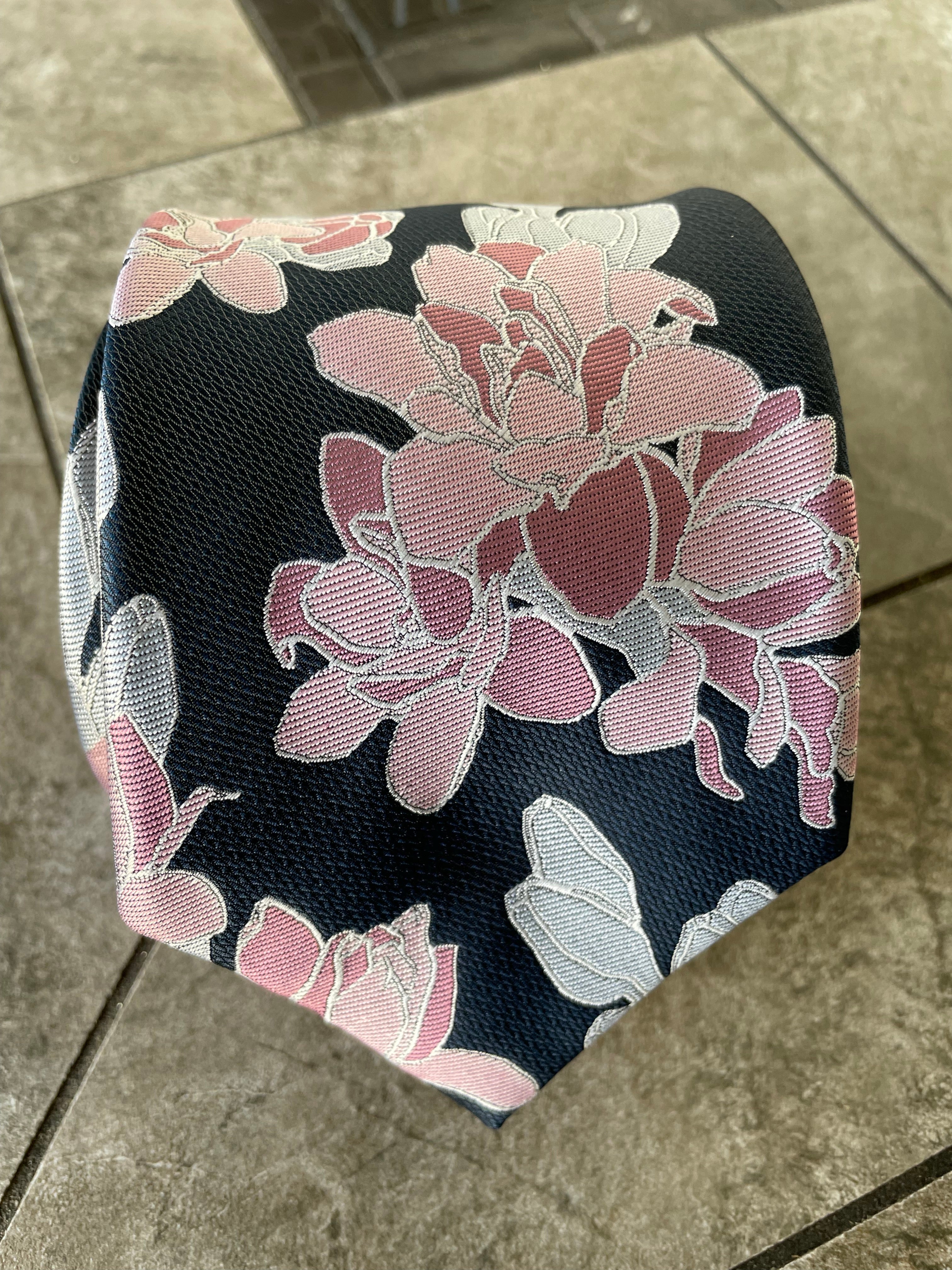 Kupaloke Navy/Lavender Modern Necktie