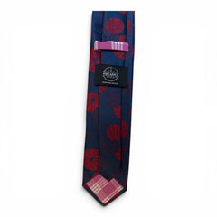 Wana Blue/Red Modern Necktie