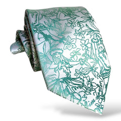 Hula Green Modern Necktie