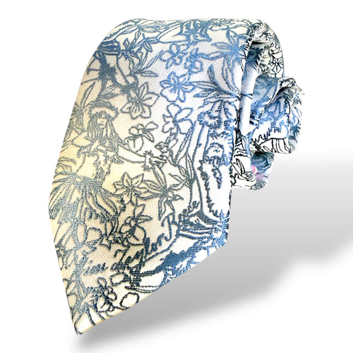 Hula Navy Modern Necktie