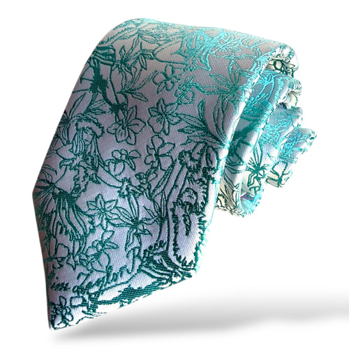Hula Teal Modern Necktie