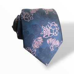 Ohia Navy/Lavender Modern Necktie