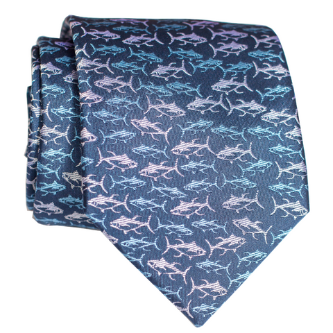 Ohia Blue/Grey Modern Necktie