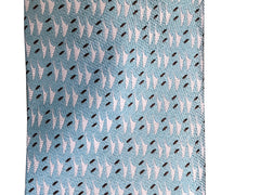 Hawaiian Voyage Blue Modern Silk Necktie