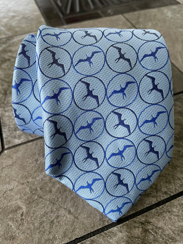 Kakau Blue/Red Modern Necktie