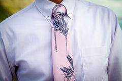 Ti Plant Pink Modern Necktie