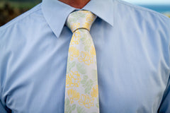 Ohia Moss/Yellow Modern Necktie