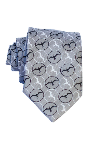 Kalo 2 Teal/White Modern Silk Necktie