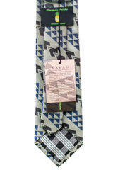 Kakau Grey/Blue Modern Necktie