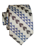 Kakau Grey/Blue Modern Necktie