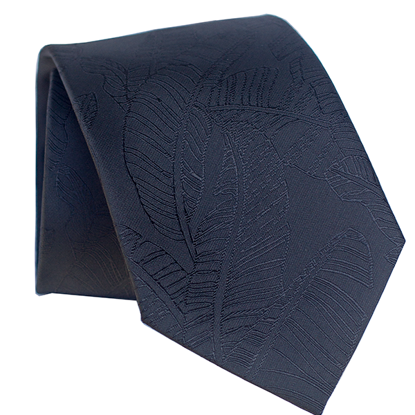 Mai'a Black Modern Silk Necktie