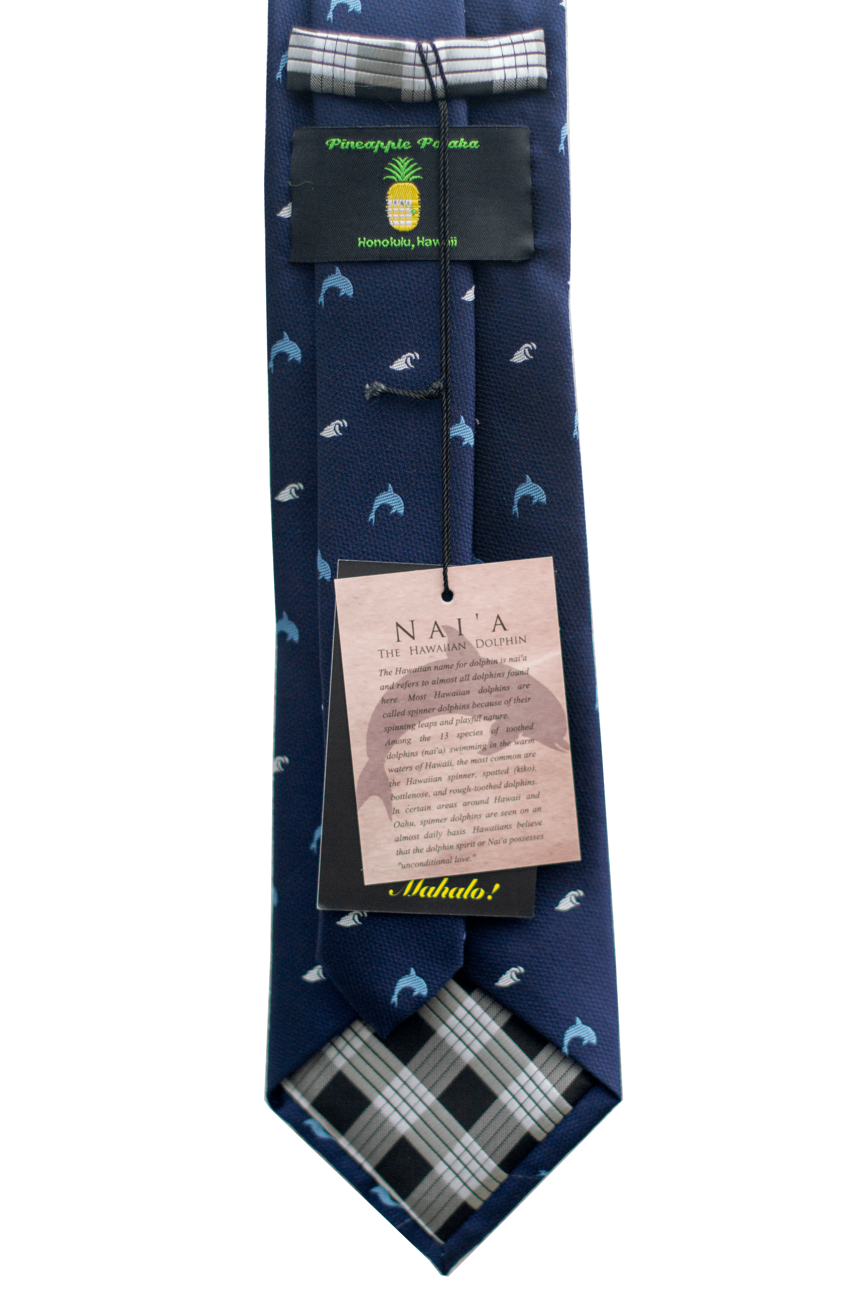 Nai'a Dark Blue Modern Necktie