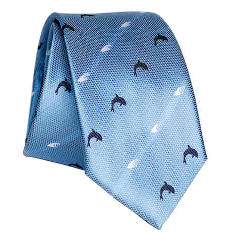 Honu Blue v3 Slim Silk Necktie