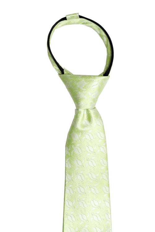 Honu Green Kids Zipper Necktie