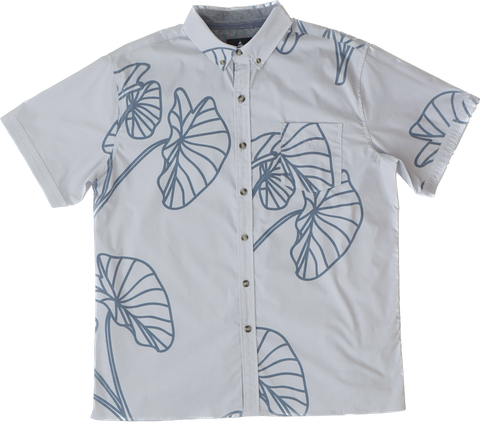Kalo Dark Blue Aloha Shirt