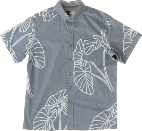 Kalo Grey Aloha Shirt