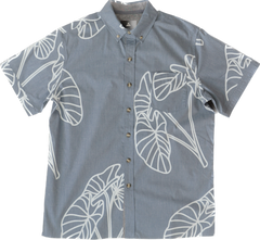 Kalo Dark Blue Aloha Shirt