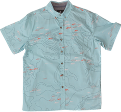 Ahi Teal Aloha Shirt